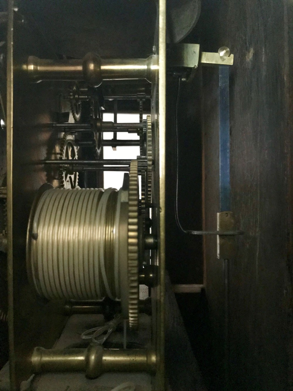 Eight day longcase clock c.1770, by Henry Baker of Malling. View IX