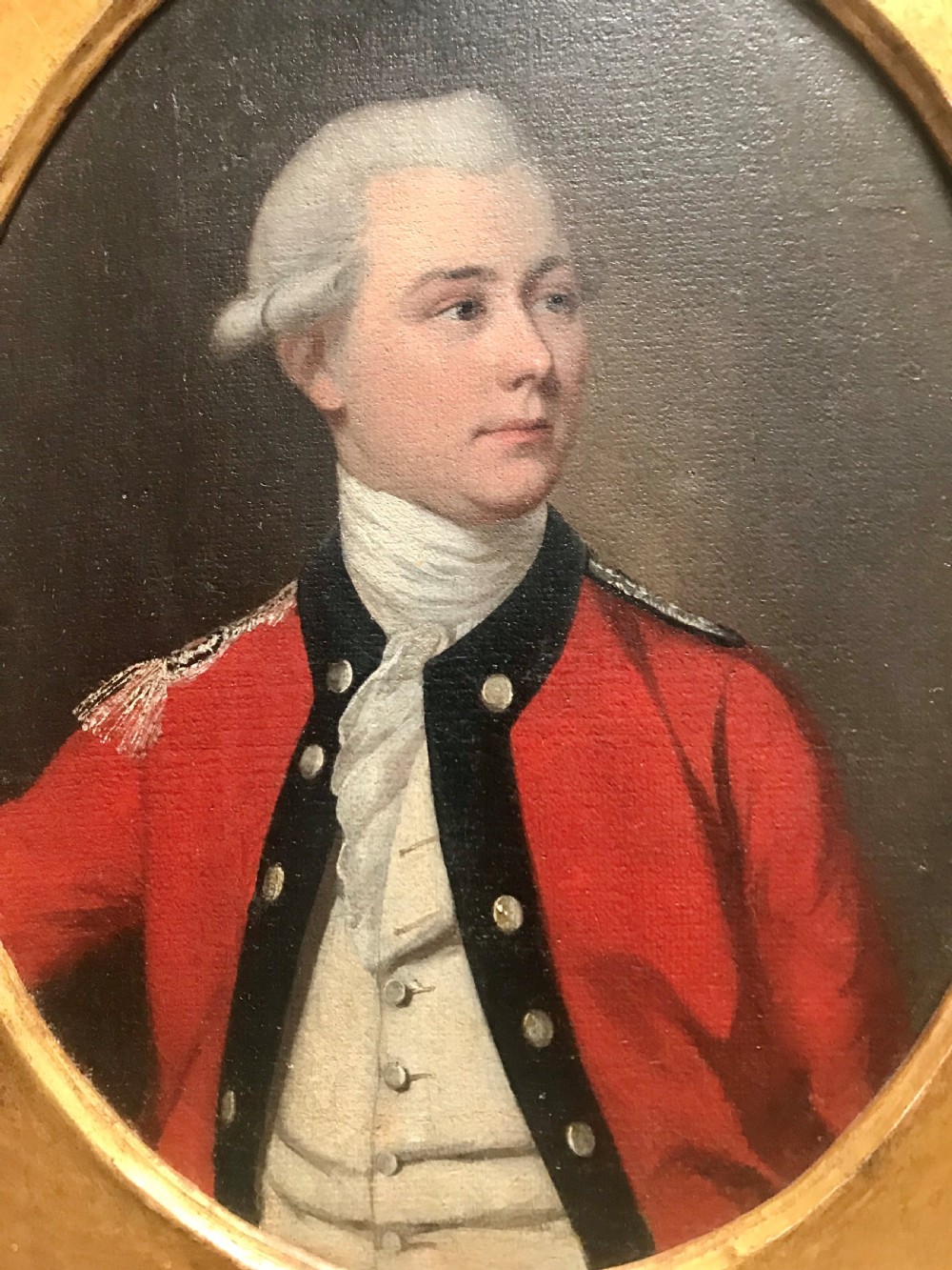 Portrait of an Officer c. 1770; by Tilly Kettle.