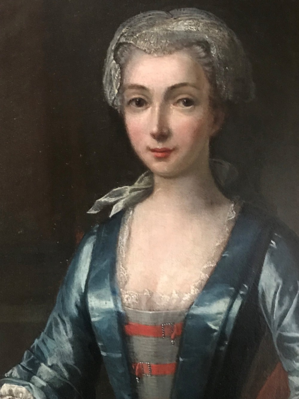 Portrait of a Lady, Her Daughter, and a Pet Dog, 1731: by John and William Verelst. View III
