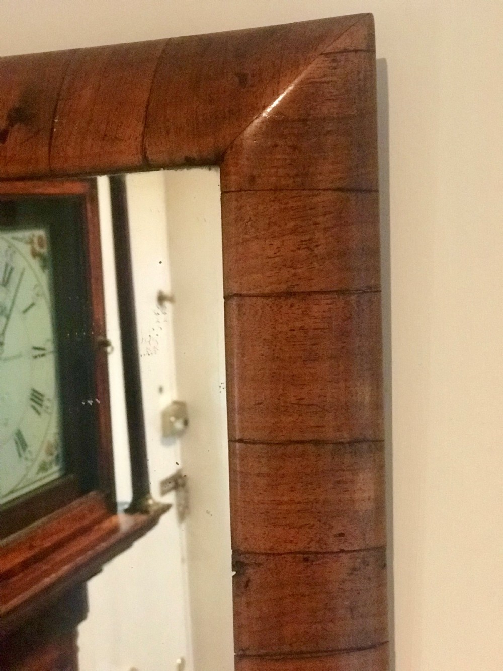 William and Mary walnut framed mirror. View V
