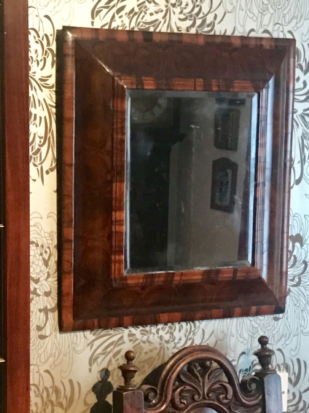 Cushion framed mirror c.1690.