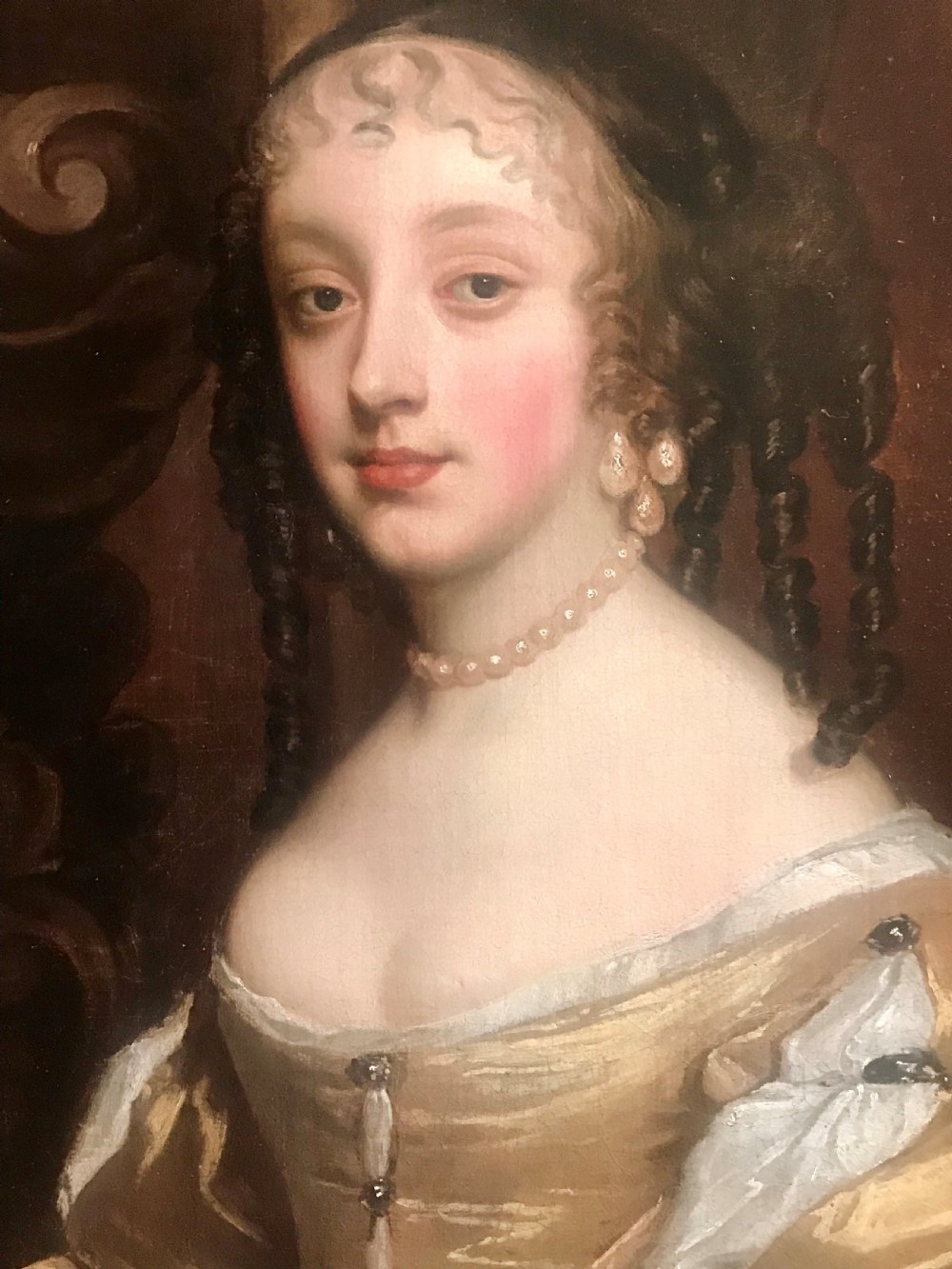 Portrait of Princess Henrietta Anne Stuart c.1665, by Sir Peter Lely and Studio. View II