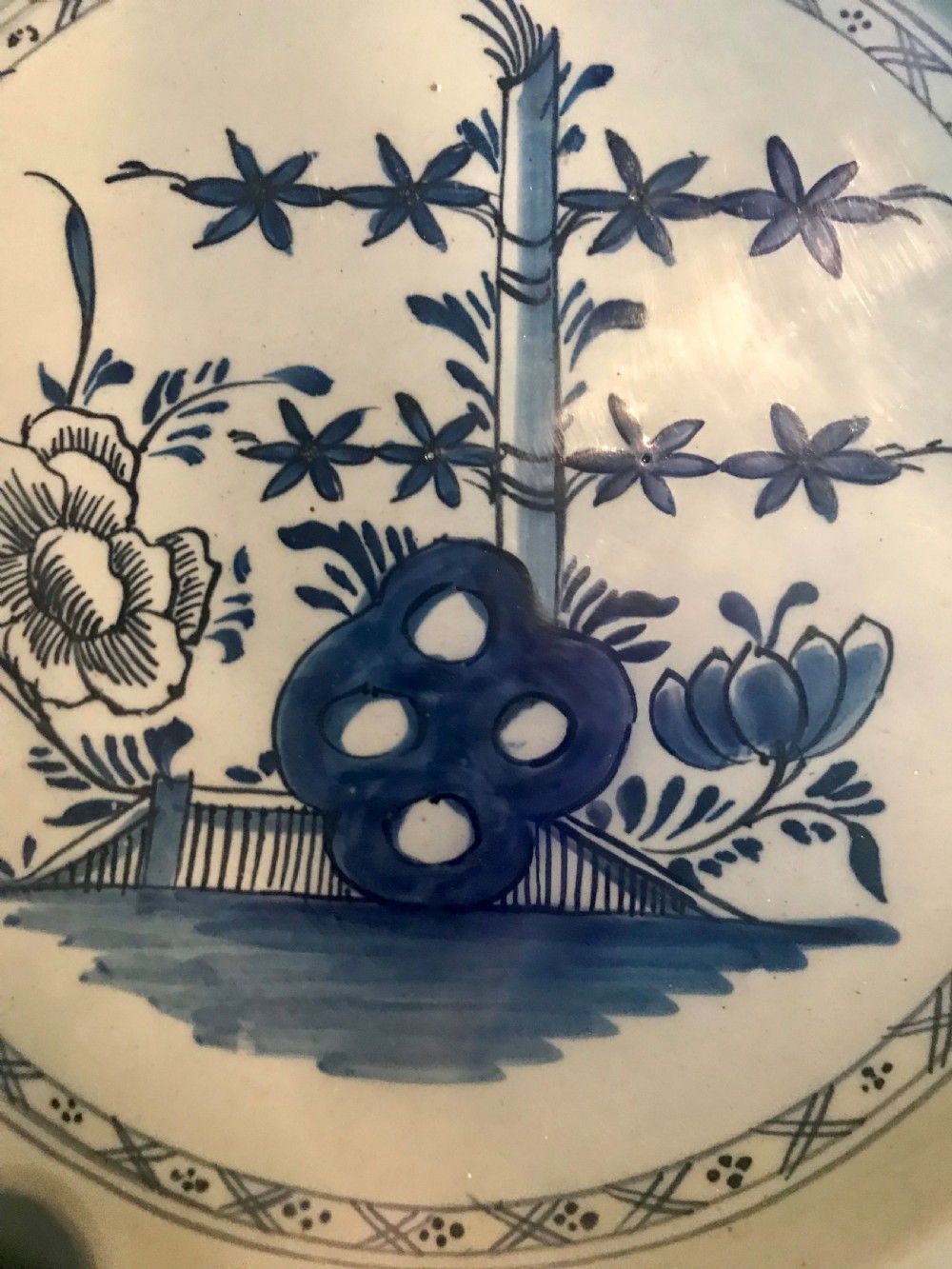 Dutch Delft charger, 18th century. View II