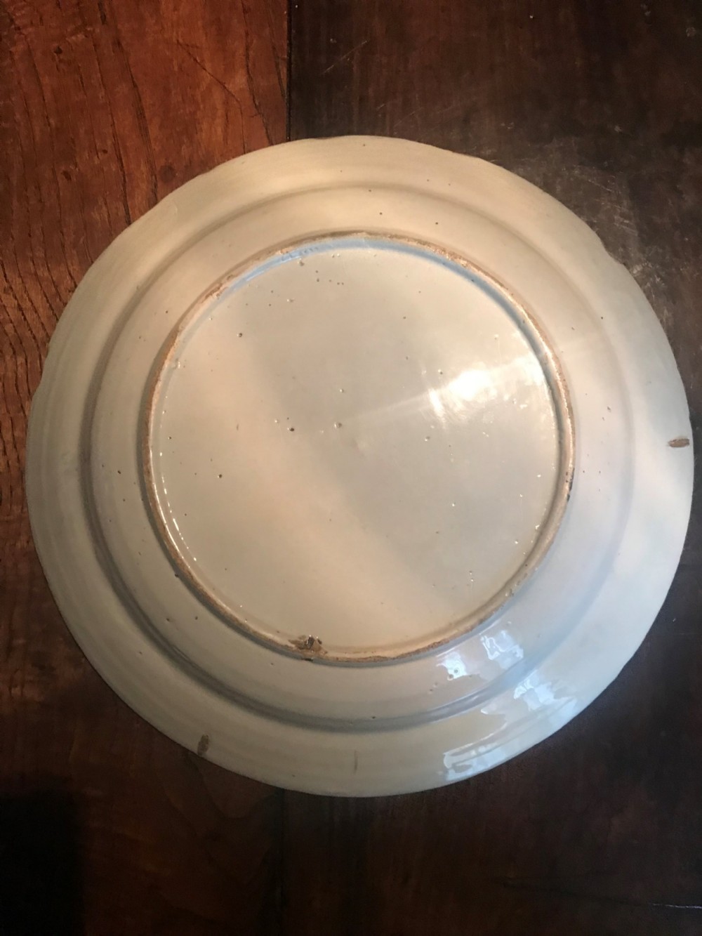 Dutch Delft charger, 18th century. View III