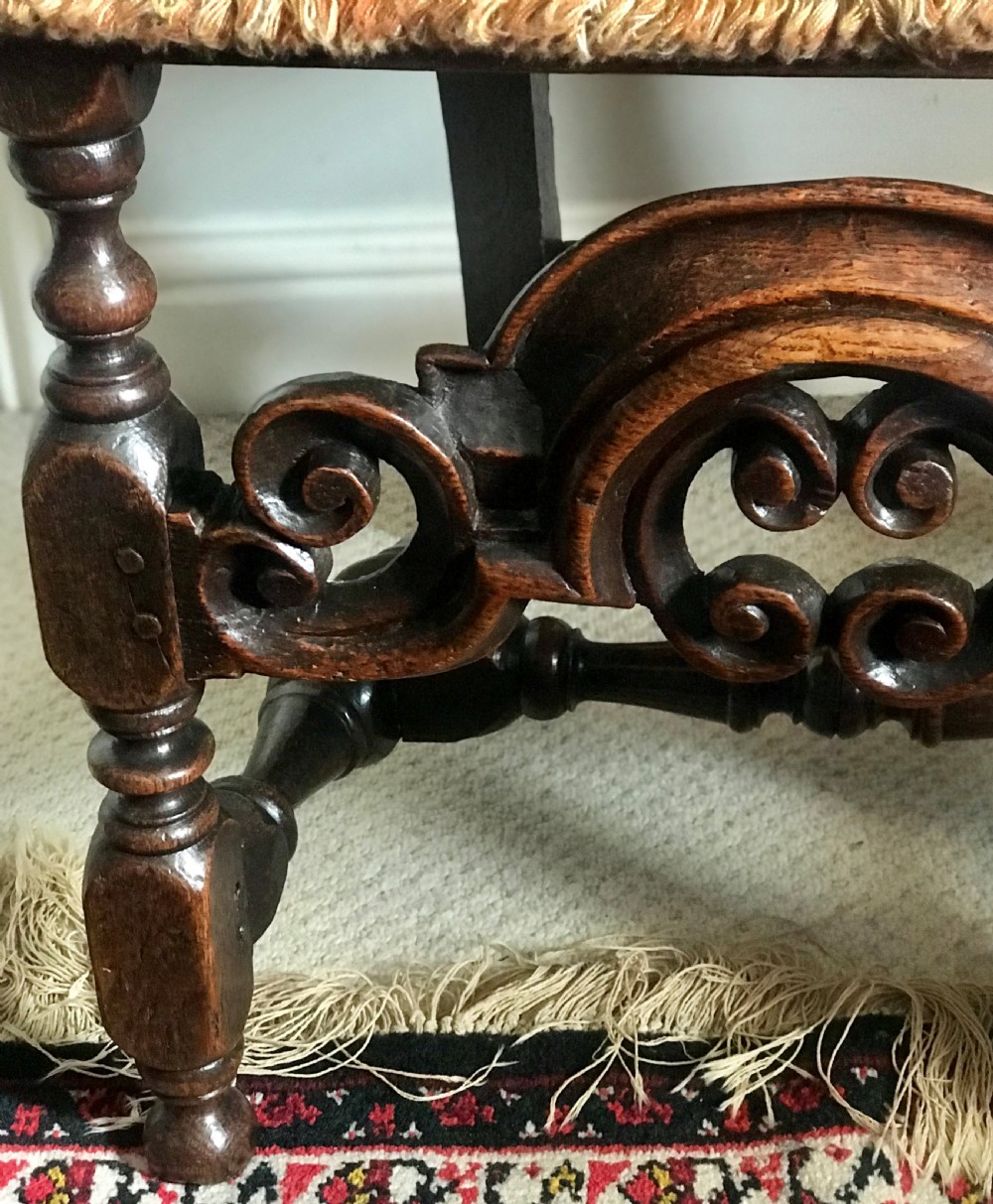 William and Mary oak chair c.1690. View III