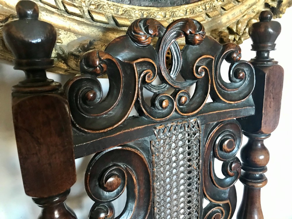 Carved walnut chair c.1700. View II