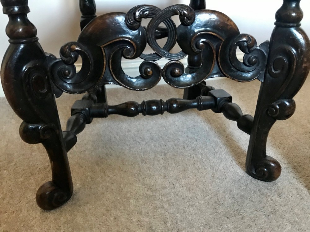Carved walnut chair c.1700. View III
