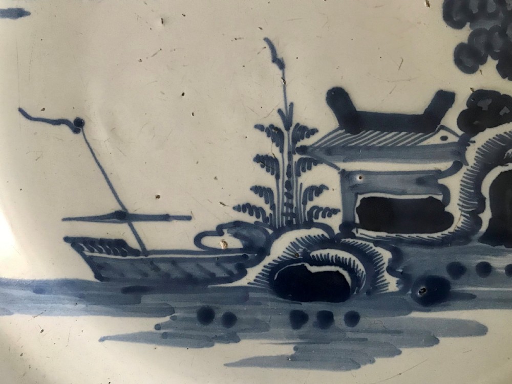 Bristol delft charger c.1760 View III