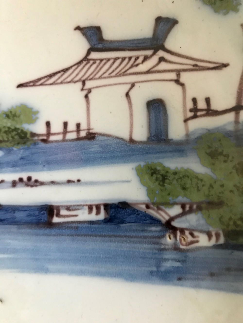 Bristol delft bowl c.1760. View II