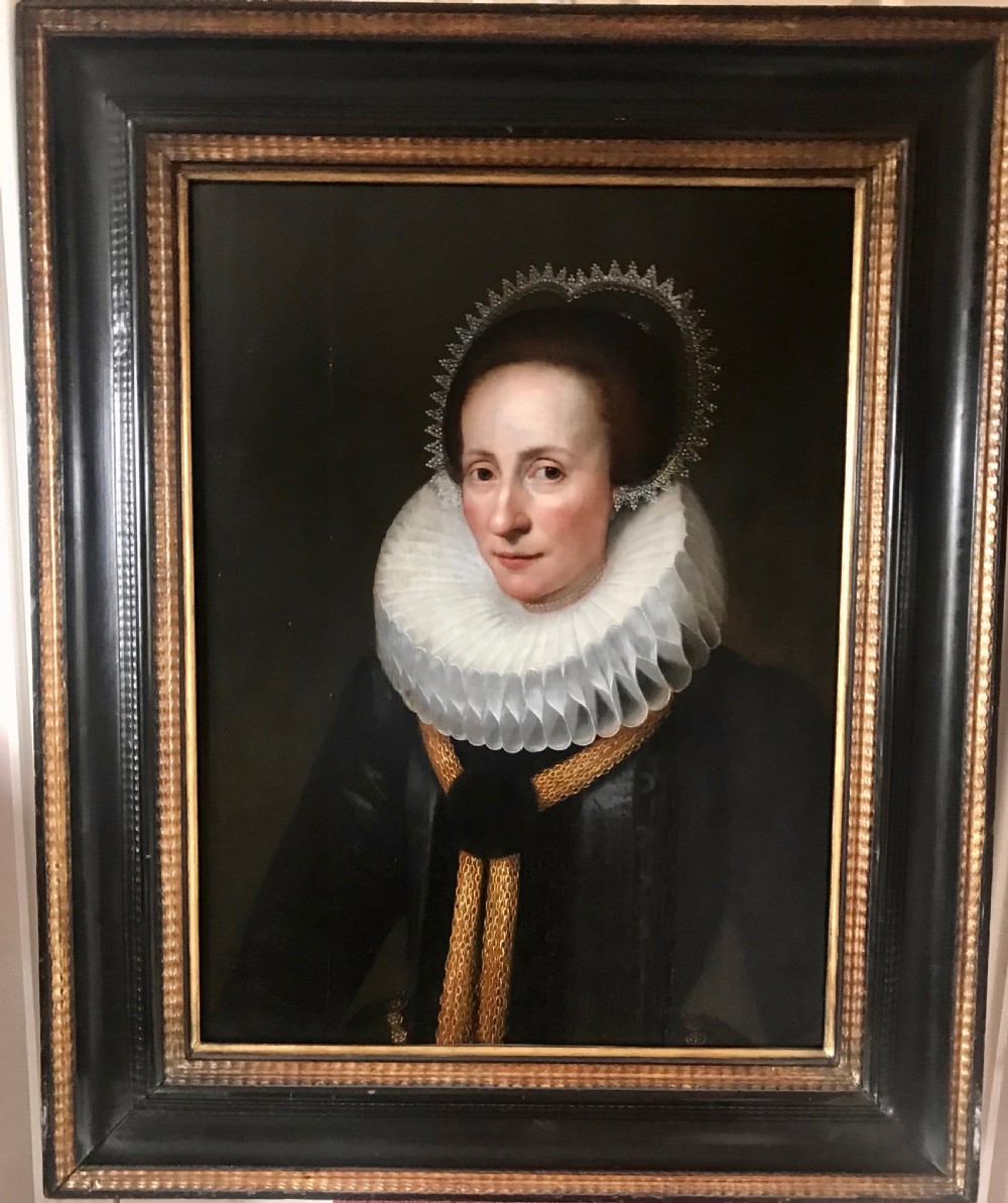 Portrait of Catharina de Rechtere c.1610; Studio or Circle of Cornelis van der Voort.