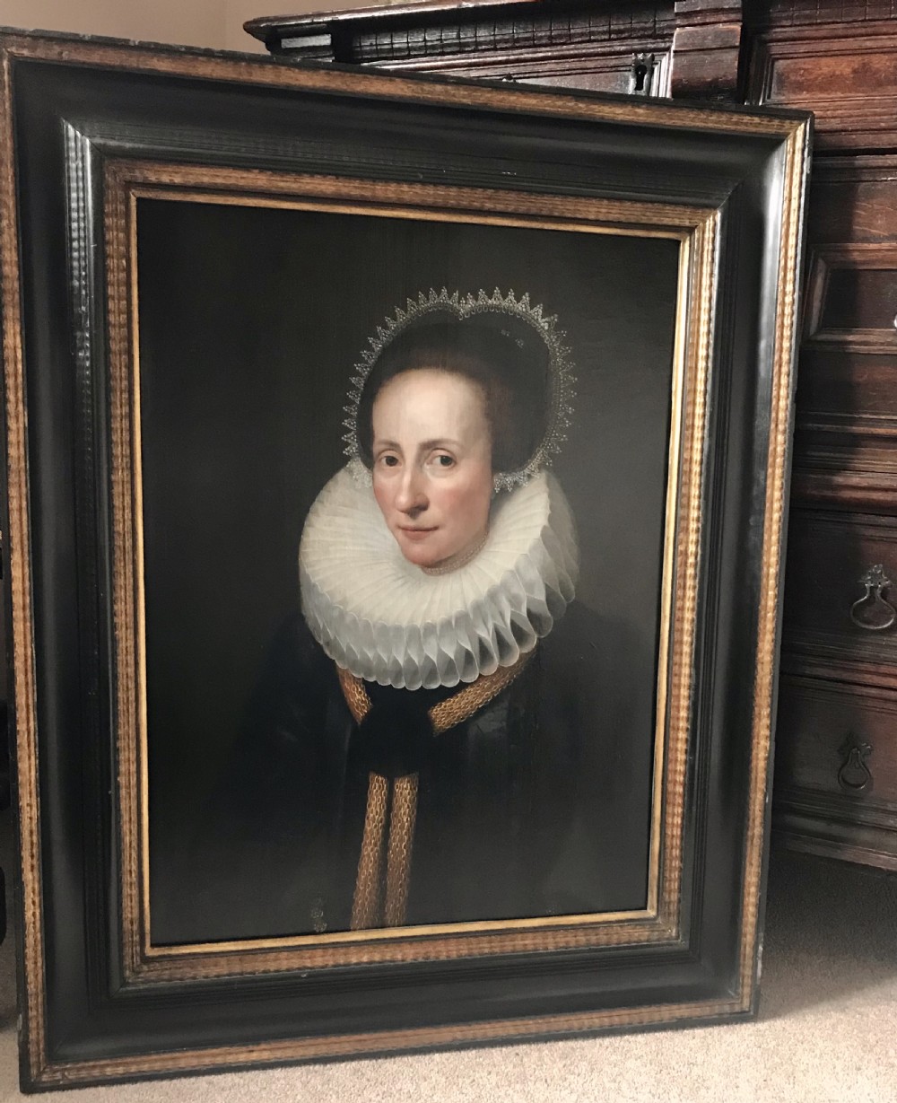 Portrait of Catharina de Rechtere c.1610; Studio or Circle of Cornelis van der Voort. View V