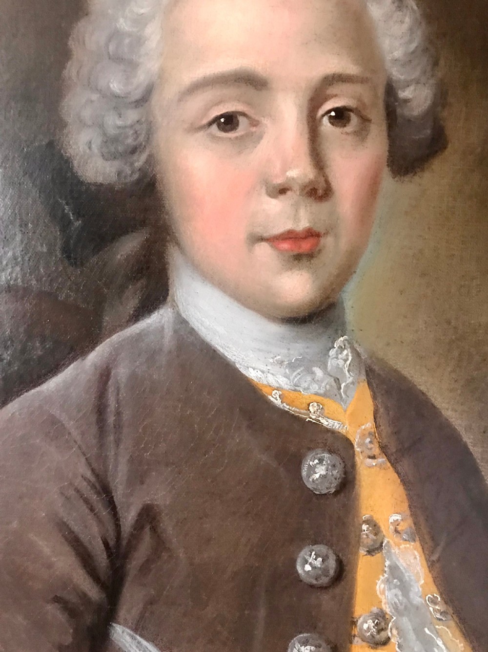 Portrait of a Young Man Writing c.1760; Studio or Circle of Drouais. View III