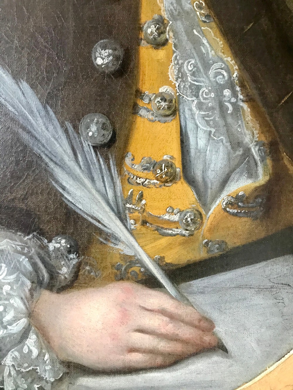 Portrait of a Young Man Writing c.1760; Studio or Circle of Drouais. View IV