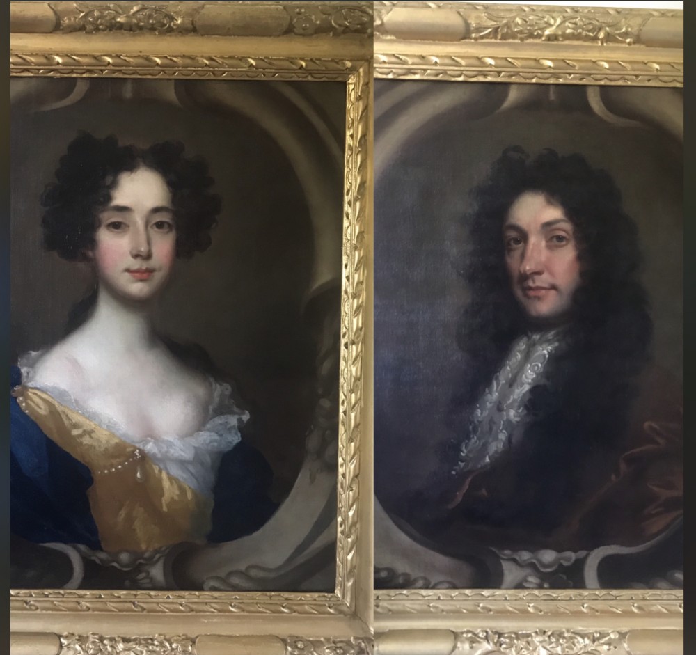 Pair of Portraits of a Lady and a Gentleman, Attributed to William Wissing (1656-1687)