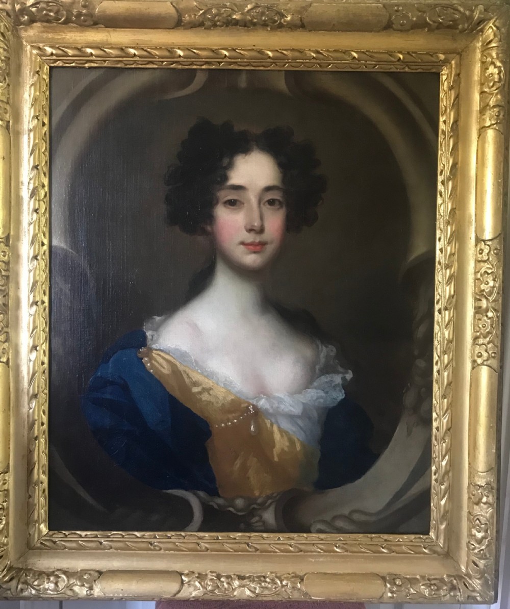 Pair of Portraits of a Lady and a Gentleman, Attributed to William Wissing (1656-1687) View II