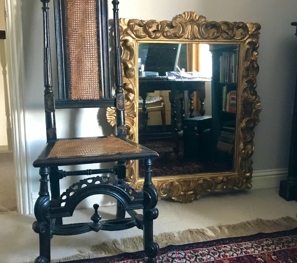 Early 19th century Florentine carved and giltwood mirror. View VII