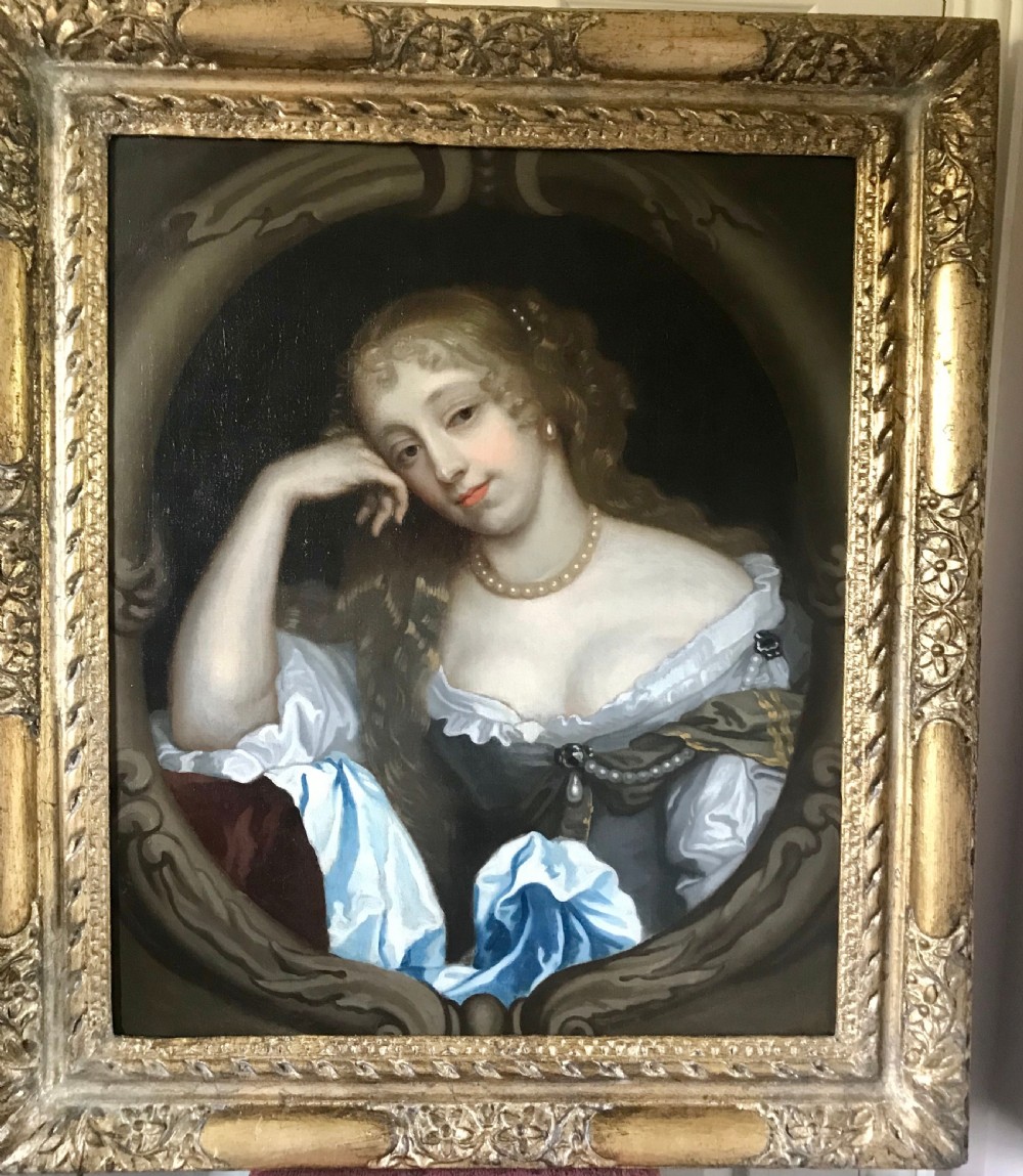 Portrait of the Countess of Radnor, 17th century, after Sir Peter Lely.