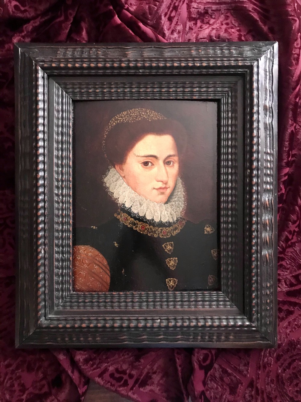  Portrait of Mary, Queen of Scots; Manner of Francois Clouet.