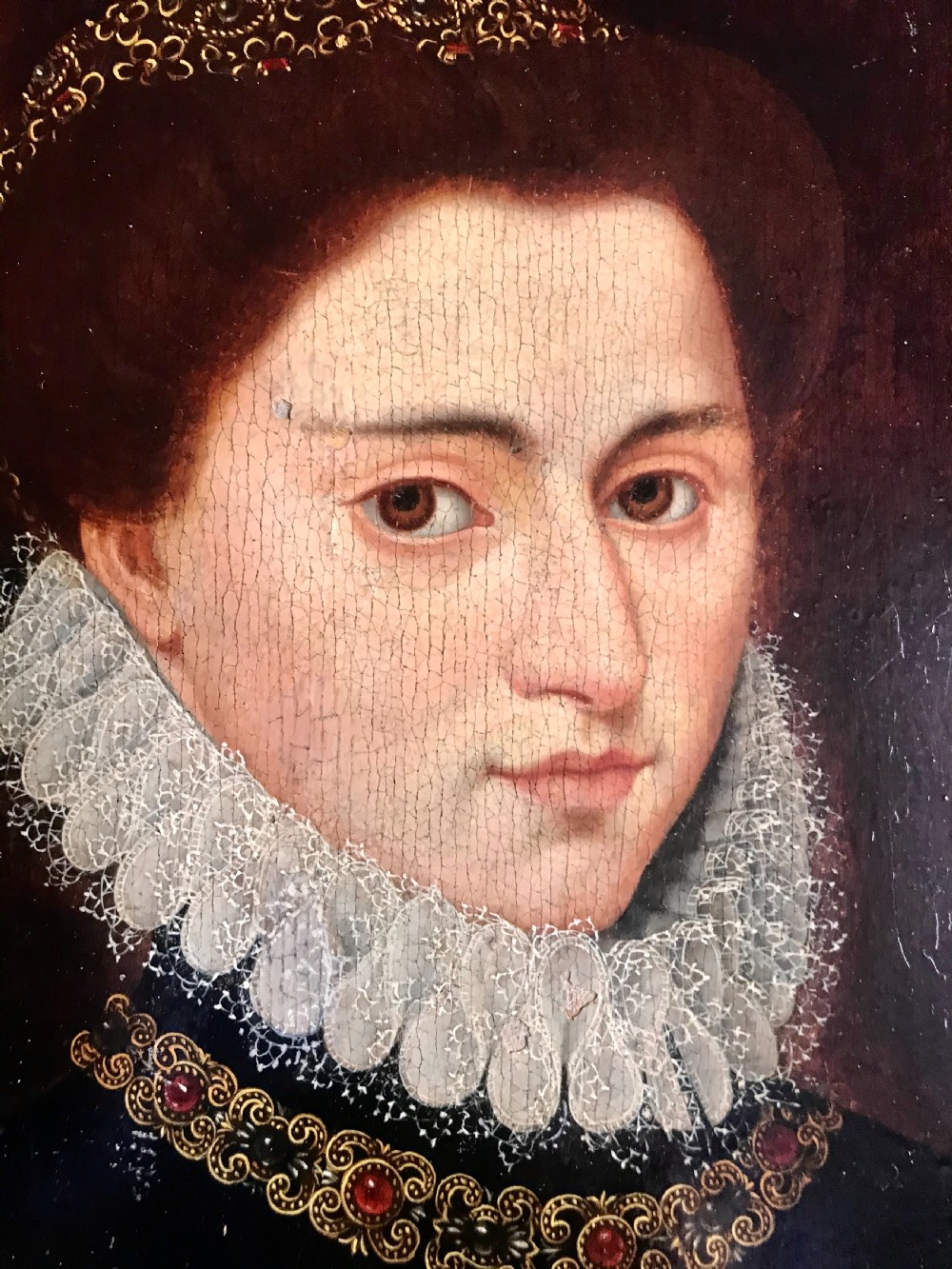  Portrait of Mary, Queen of Scots; Manner of Francois Clouet. View III