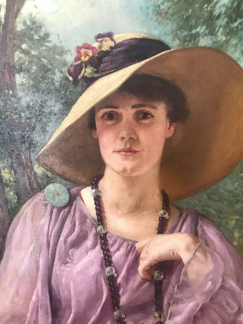 Portrait of Margery Angelo Swynnerton, 1917, by Frederick Swynnerton. View III