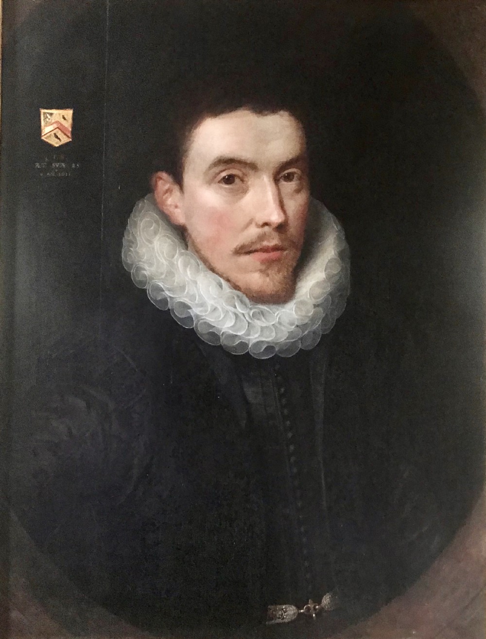Portrait of Tristram(?) Stafford, 1613; Circle of Paul van Somer.