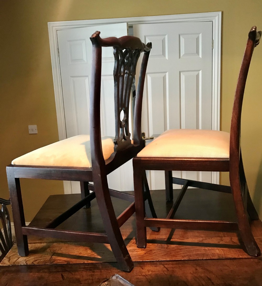 Pair of walnut chairs c.1760 View II