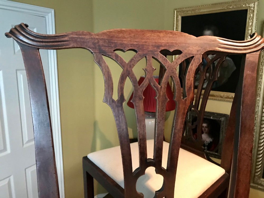 Pair of walnut chairs c.1760 View III