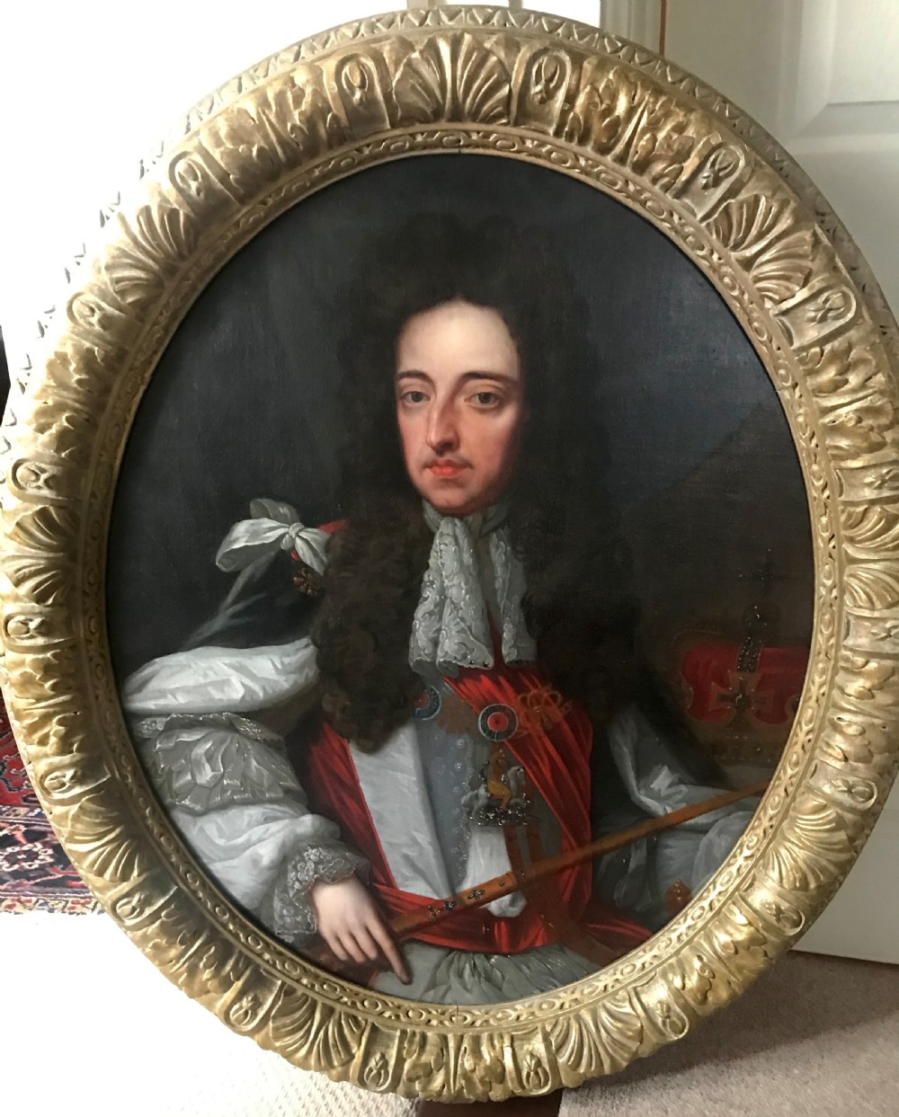 Pair of Portraits of King William and Queen Mary: After Wissing View II