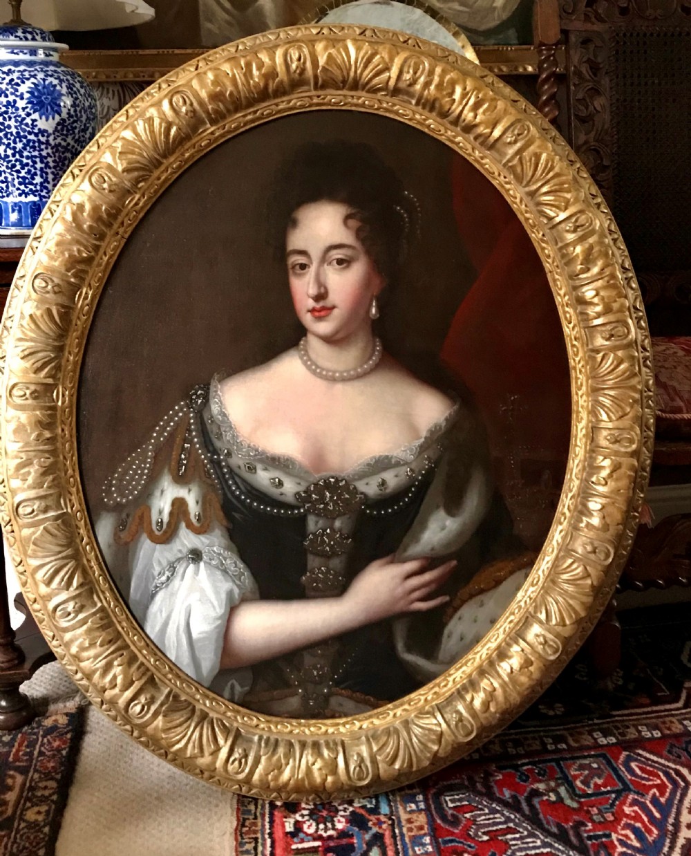 Pair of Portraits of King William and Queen Mary: After Wissing View VI