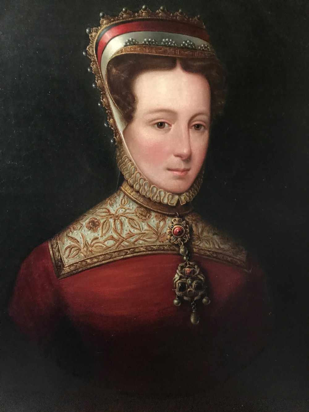 Portrait of Mary Fitzalan, Duchess of Norfolk; After Hans Eworth. View II