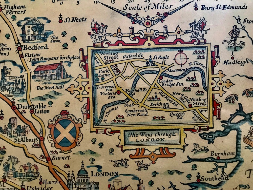 Original Pratts Road Map 1930. View II