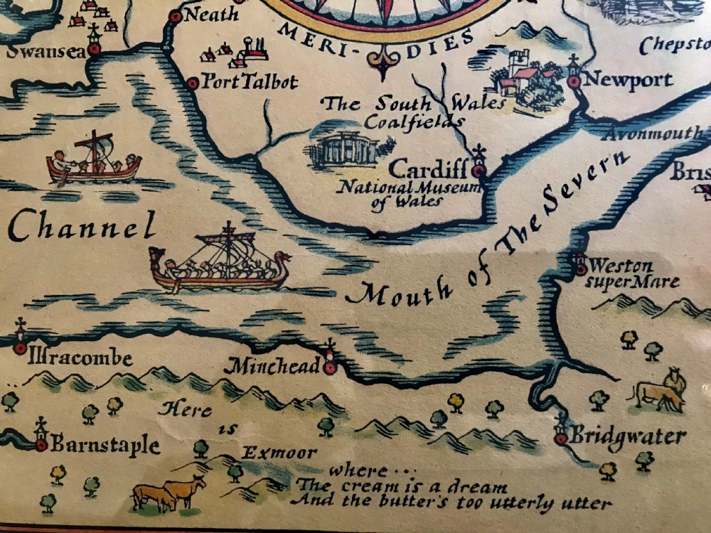Original Pratts Road Map 1930. View VI
