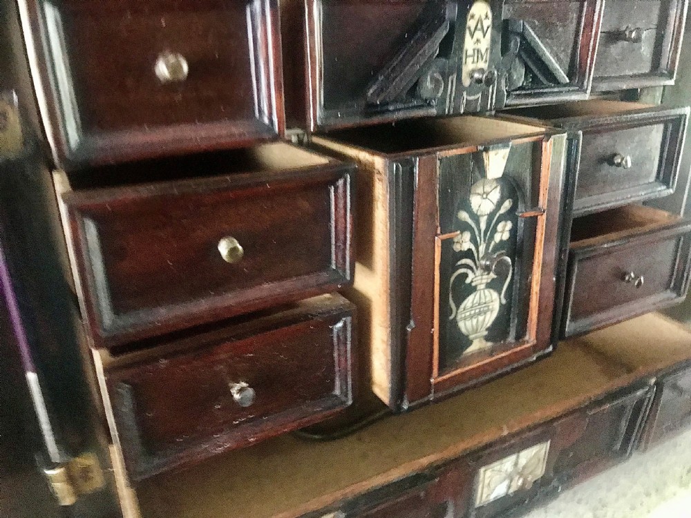 Early 17th century miniature table cabinet. View X