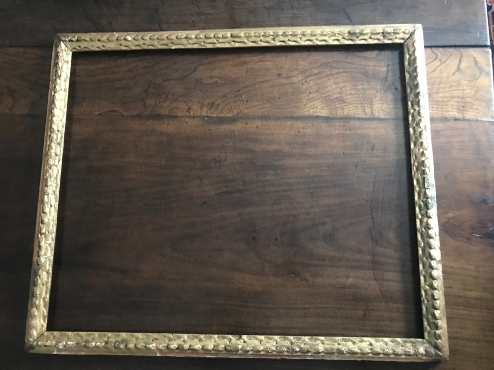 Distressed carved and giltwood frame c.1675