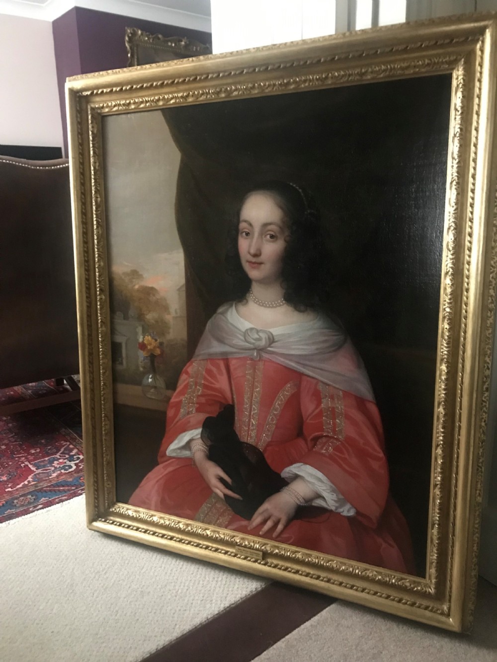 Portrait of Anna Maria Schumann c.1630, by Pieter van Lint. View V