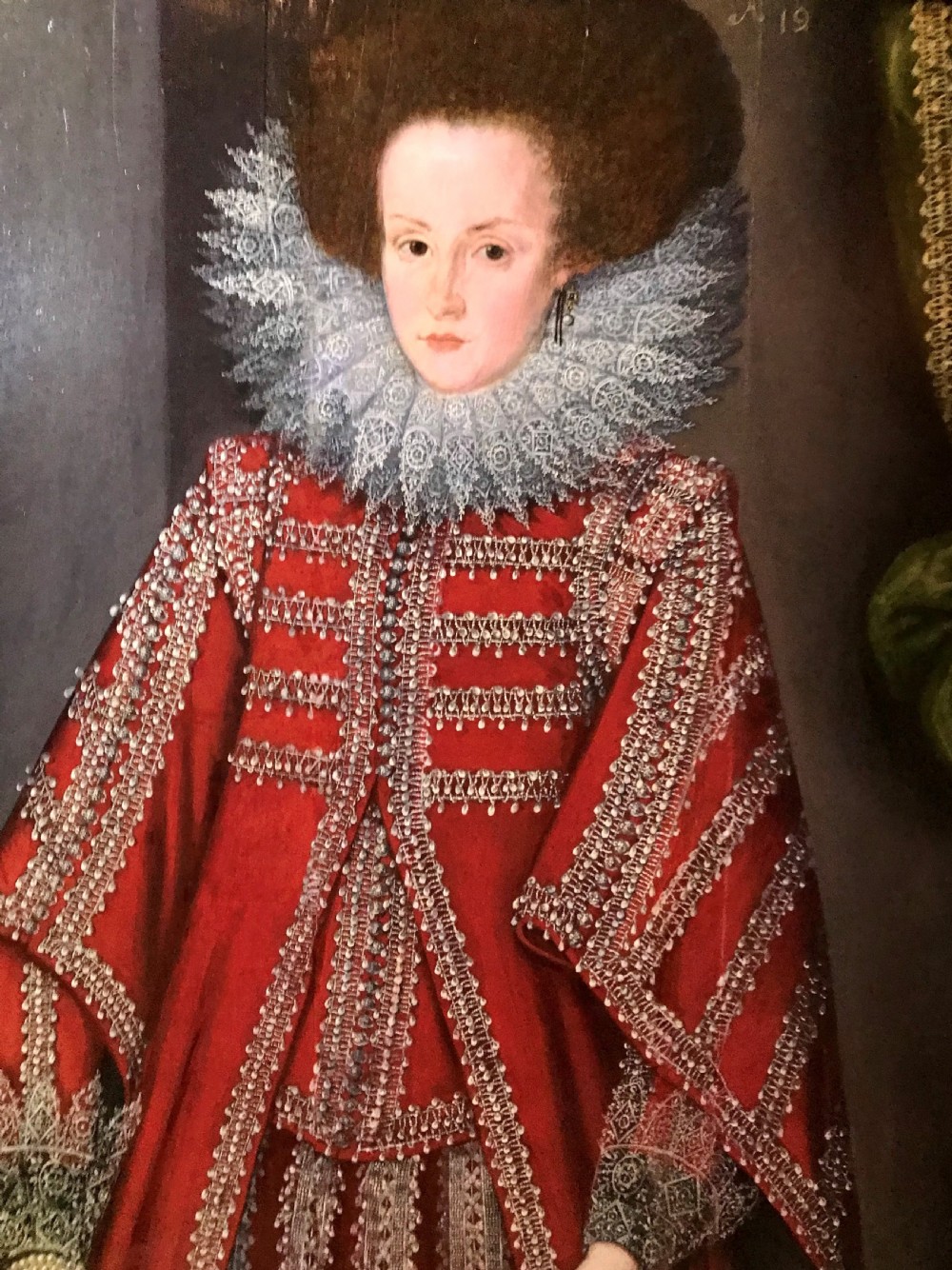 Portrait of a Young Lady 1615, by a Follower of William Larkin. View II