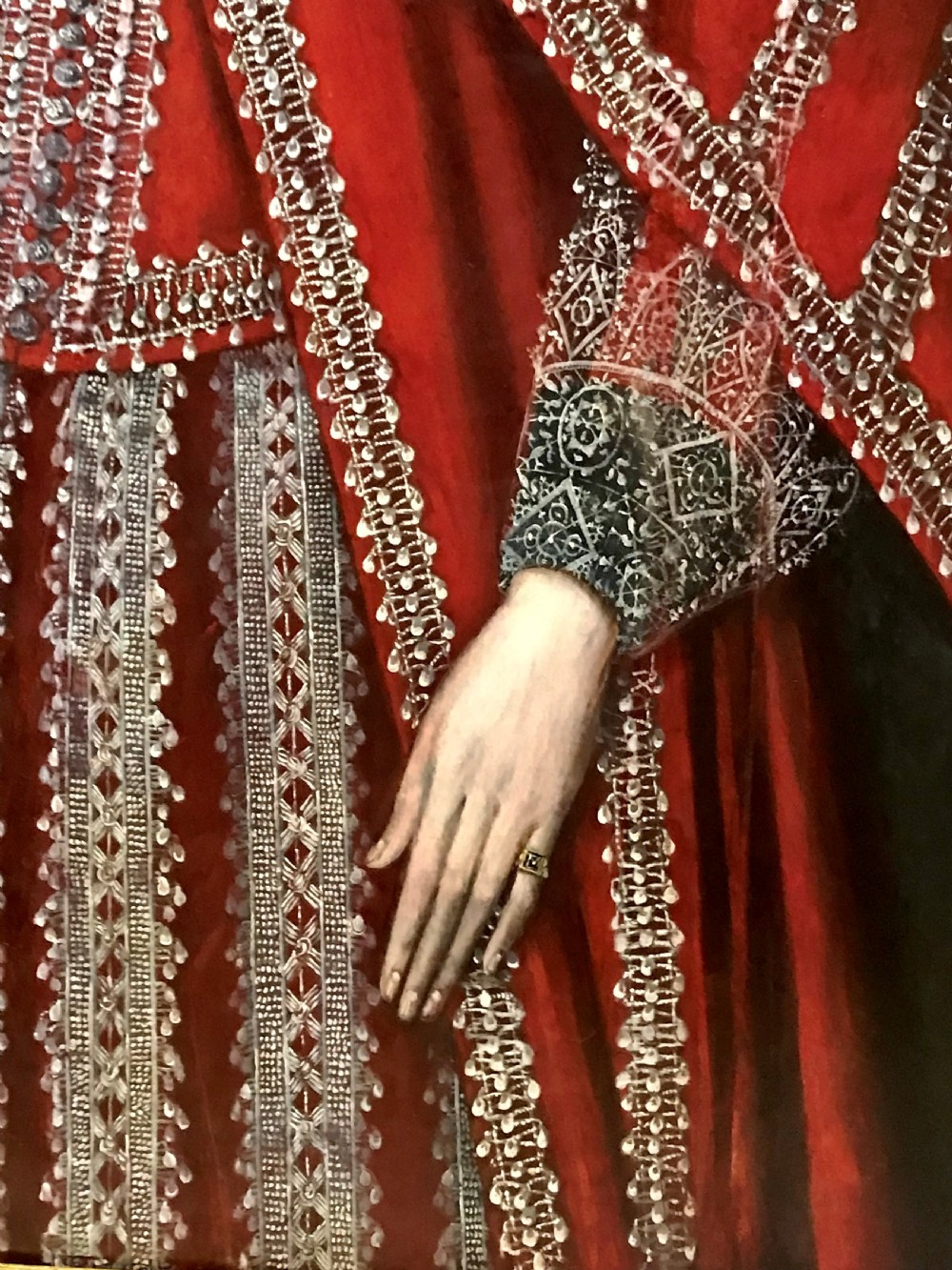 Portrait of a Young Lady 1615, by a Follower of William Larkin. View IV