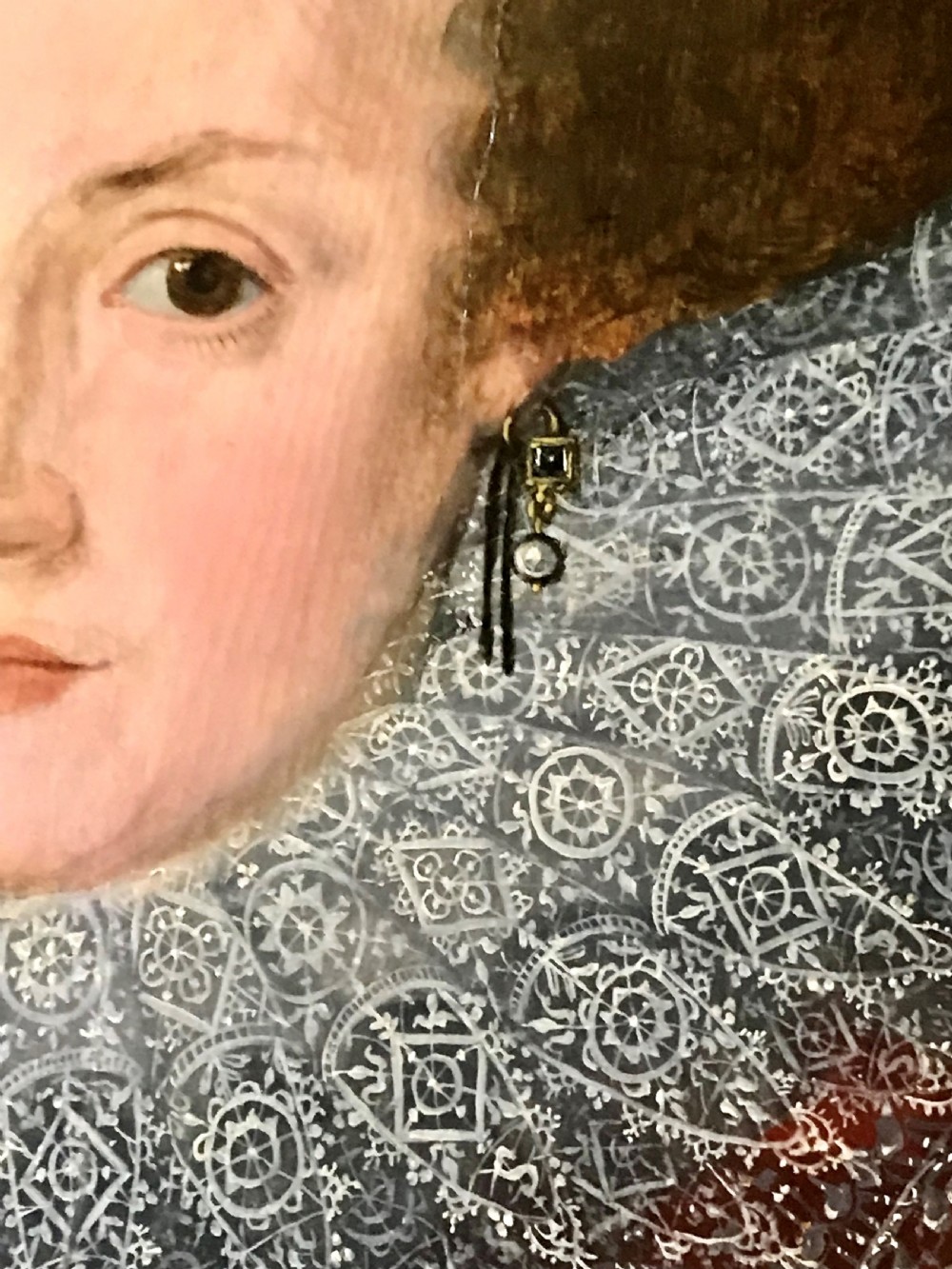 Portrait of a Young Lady 1615, by a Follower of William Larkin. View VII