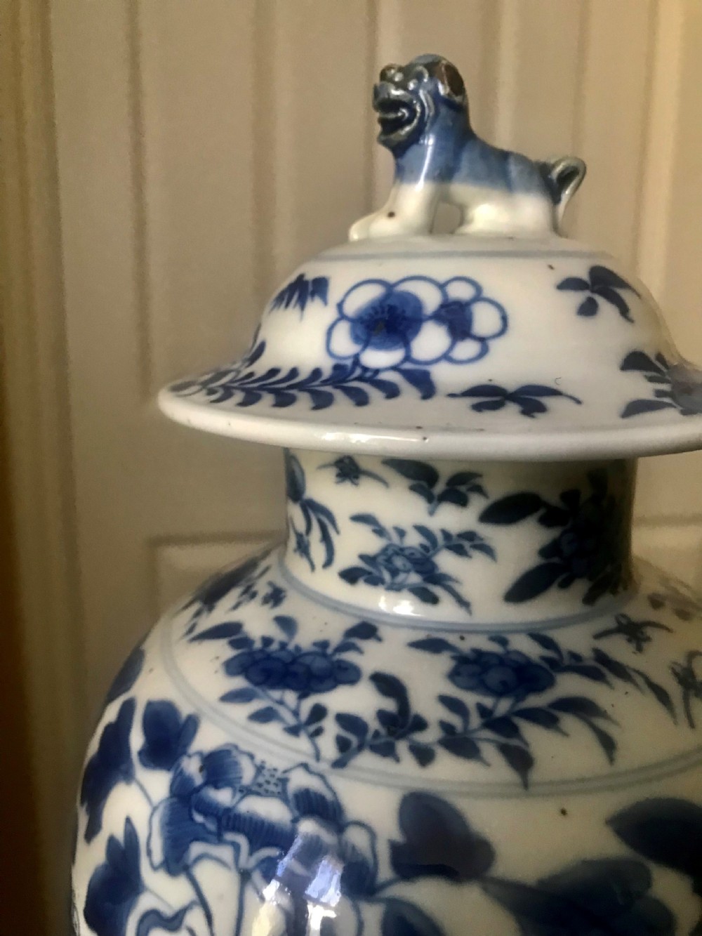 Chinese Blue and White Vase, late 18th/early 19th century View II