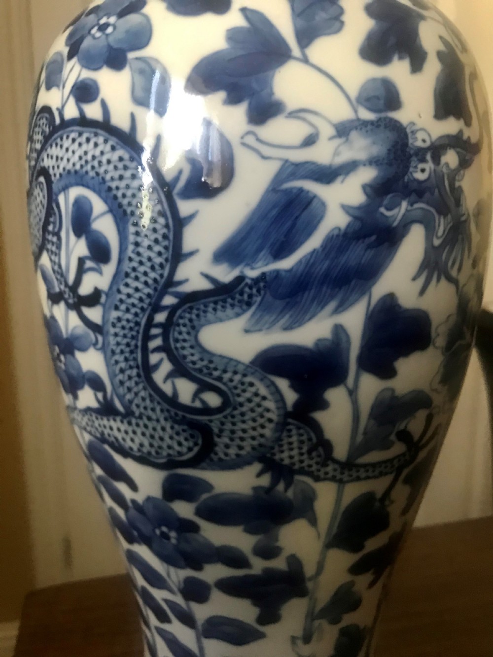 Chinese Blue and White Vase, late 18th/early 19th century View III