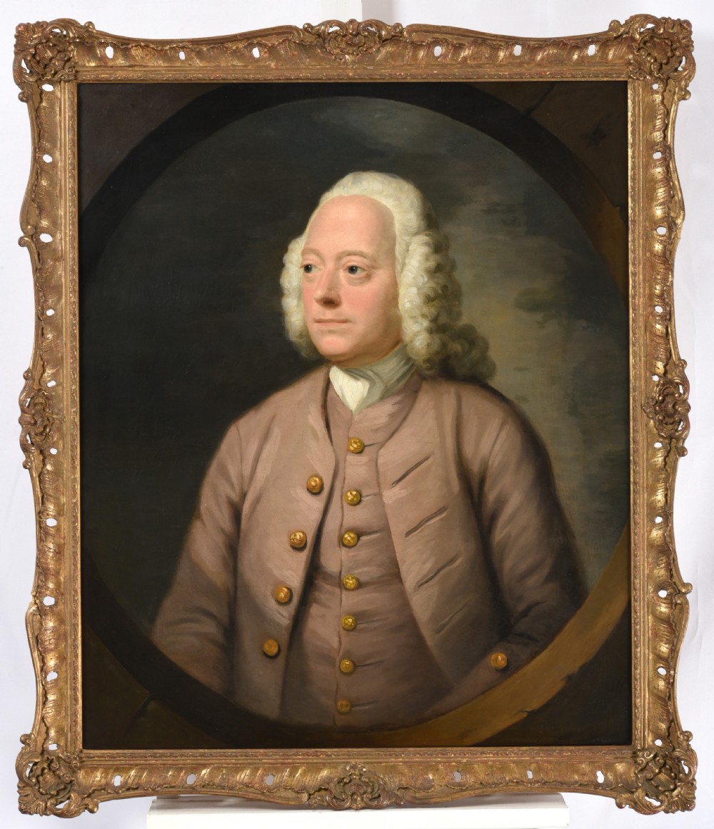 Portrait of a Gentleman c.1760; Attributed to Robert Edge Pine.