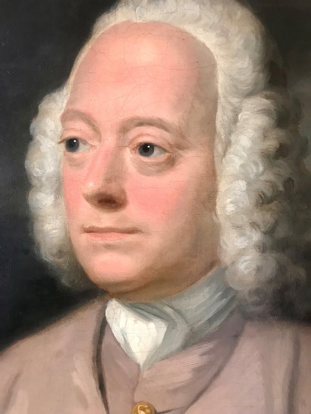 Portrait of a Gentleman c.1760; Attributed to Robert Edge Pine. View III