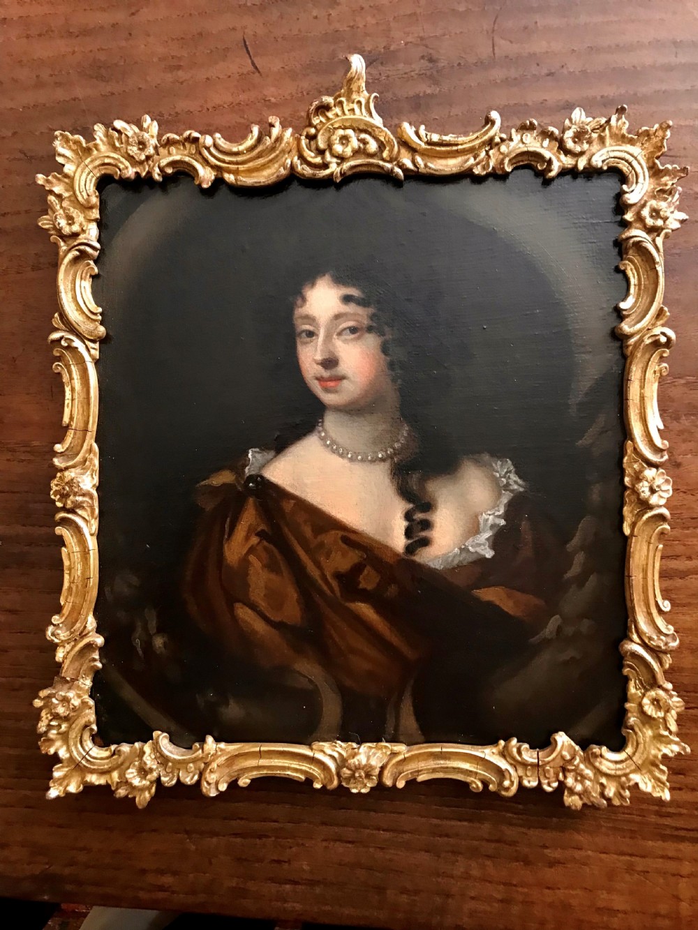Small Portrait of Barbara Villiers c. 1665; Attributed to Mary Beale.