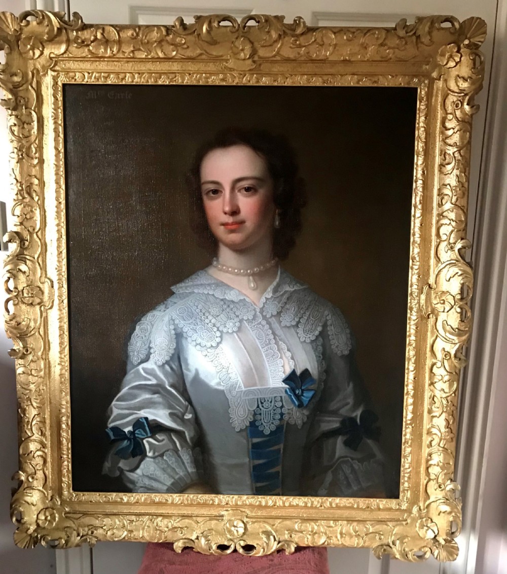 Portrait of Susannah Earle c.1740, by Henry Pickering.