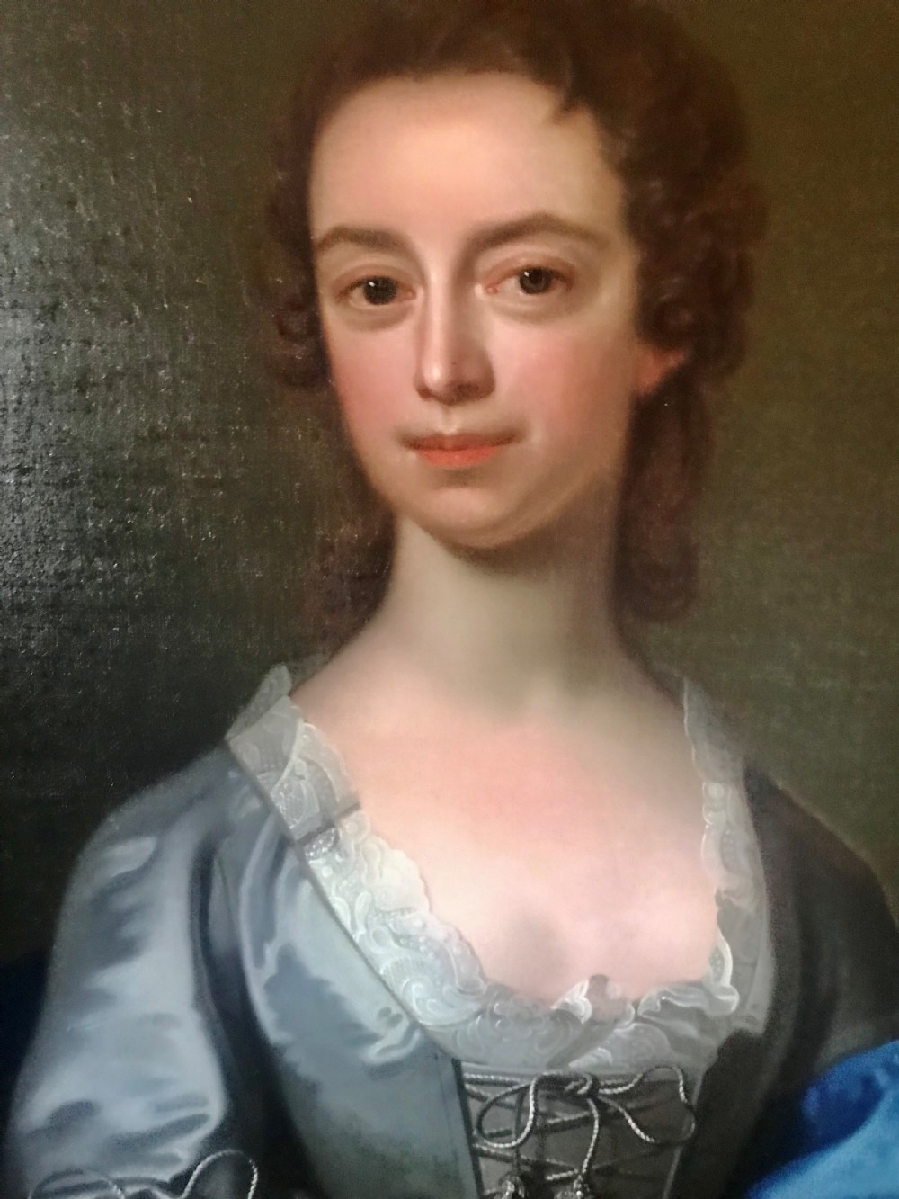 Portrait of Mrs. E. Browne C.1740, By Henry Pickering. View III