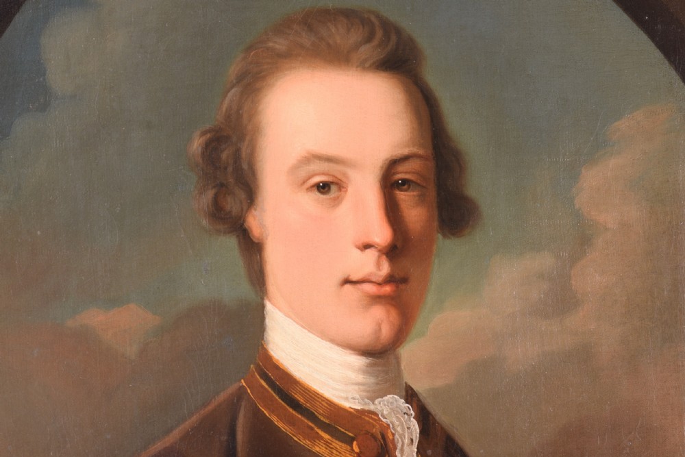 Portrait of Keith Urquhart of Meldrum, Follower of Allan Ramsay. View II