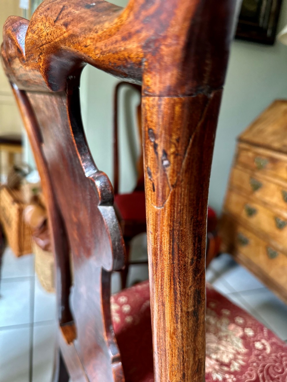 Pair of Mahogany Chairs c.1750. View V