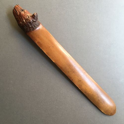 Victorian Page Turner/Paper Knife with wonderful Bears Head as its Handle
