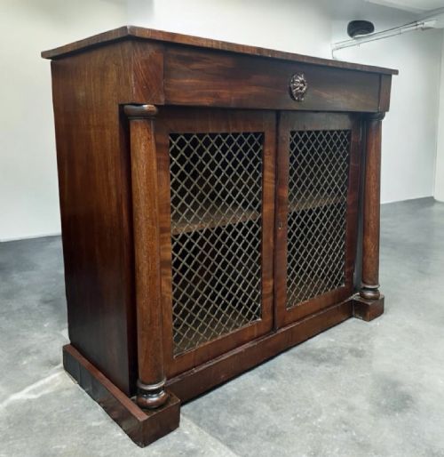Antique Mahogany Regency Chiffonier Cabinet cupboard 