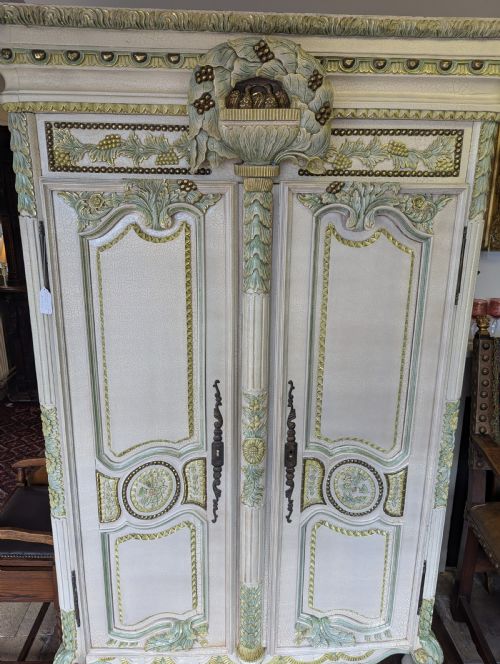 19TH CENTURY FRENCH WEDDING ARMOIRE WARDROBE - ADDITIONAL PHOTO 13